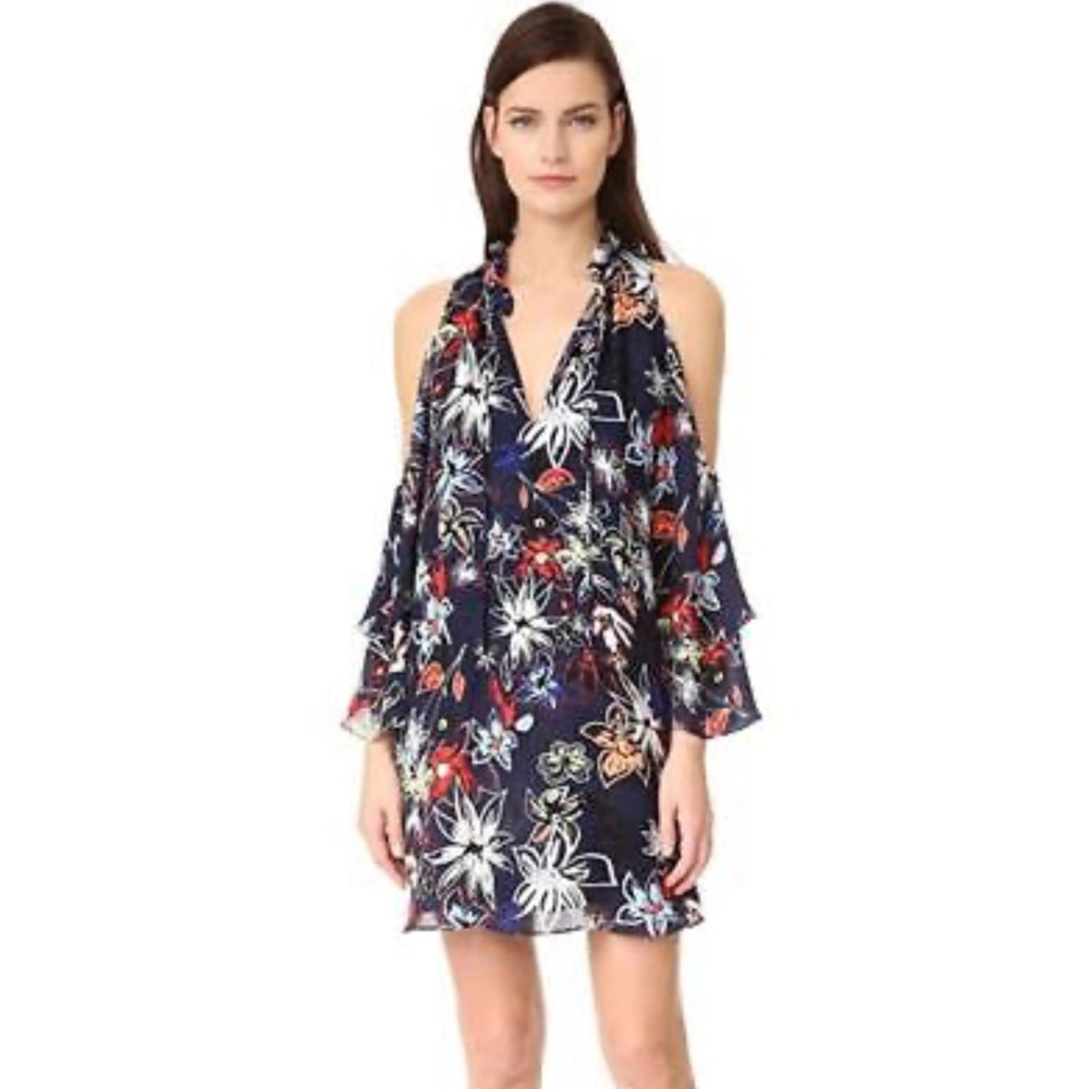 Parker Silk‎ Cold Shoulder Dress